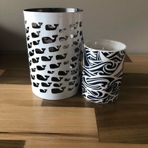 🐳 Vineyard Vines Lantern / Candle Set